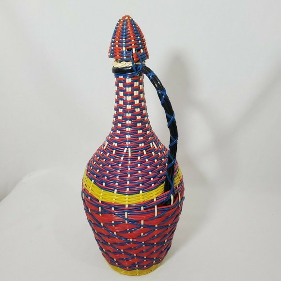 Vintage VIRESA Glass Demijohn Bottle Wine Decanter - Picture 7 of 11